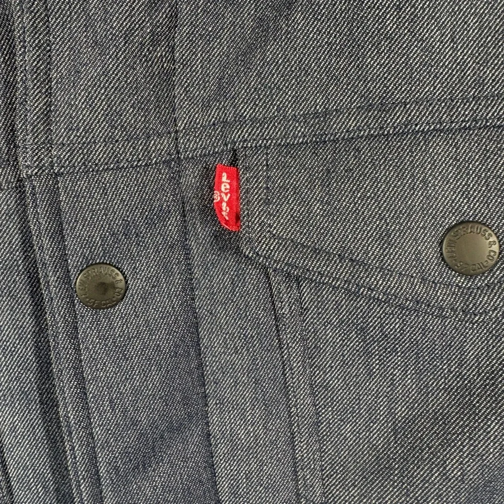 Levis Mens Soft Shell Stand Collar Commuter Trucker Jacket XL Blue Staple